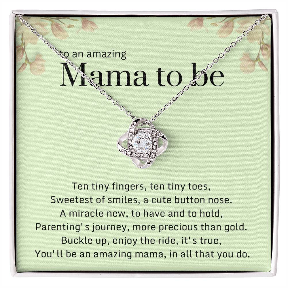 DesignTheShine Expecting Mother Gift Ideas, Gifts for New Moms, Mom to Be Gift, Gifts for Pregnant Women, First Time Mommy Gifts - Necklace with Message Card - EM3