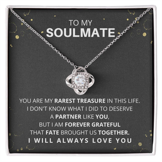 DesignTheShine To My Soulmate Necklace for Women, Christmas Gifts for Women, For My Wife Gifts, Gift for Your Wife for Birthday, Holiday, Anniversary Necklaces - W2