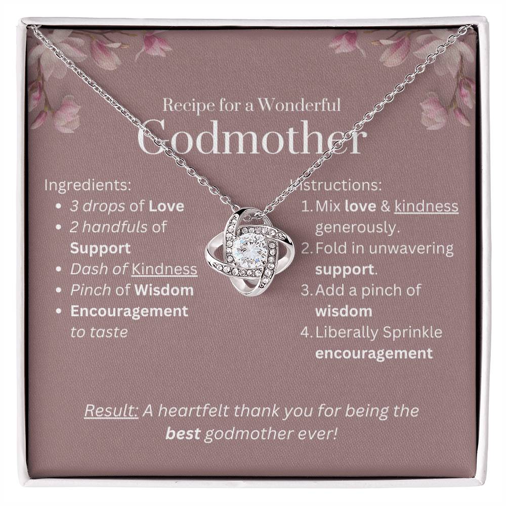 DesignTheShine Godmother Gifts, God Parents Gift, Christmas Gifts for Women, Necklace Gift for Godmom, Gift for Godmother,  Necklaces from Godson or Goddaughter - GG5