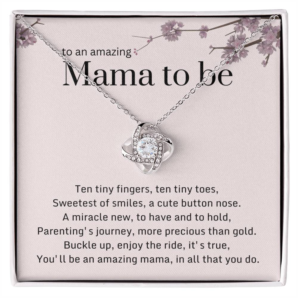 DesignTheShine Expecting Mother Gift Ideas, Gifts for New Moms, Mom to Be Gift, Gifts for Pregnant Women, First Time Mommy Gifts - Necklace with Message Card - EM4