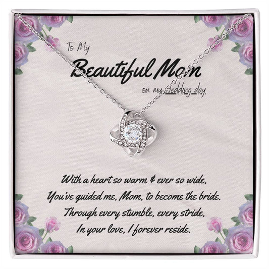 DesignTheShine Mother of the Bride Gift, Step Mother of the Bride Gifts from Bride or Groom, Gift for Mom on Wedding Day, Mother of the Groom Necklaces - USMB1