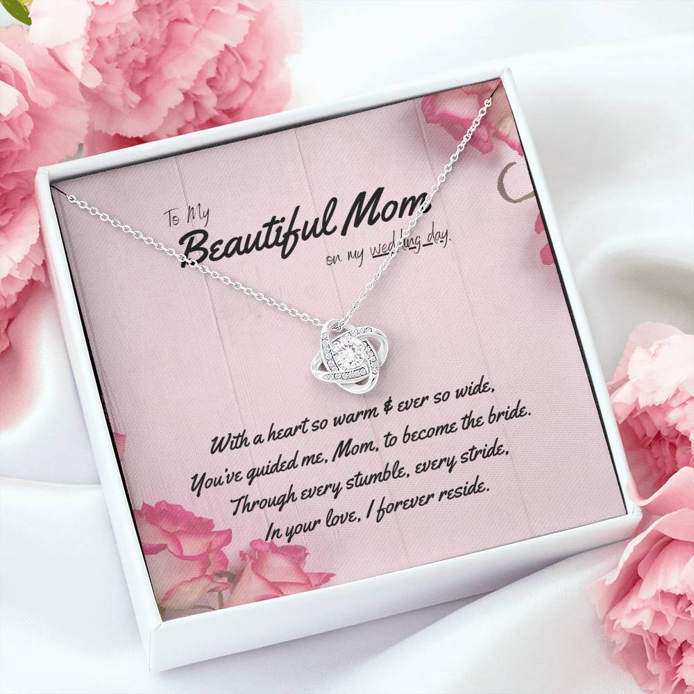 DesignTheShine Mother of the Bride Gift, Step Mother of the Bride Gifts from Bride or Groom, Gift for Mom on Wedding Day, Mother of the Groom Necklaces - USMB5