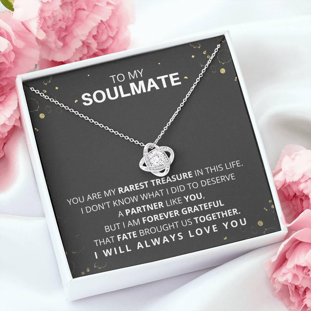 DesignTheShine To My Soulmate Necklace for Women, Christmas Gifts for Women, For My Wife Gifts, Gift for Your Wife for Birthday, Holiday, Anniversary Necklaces - W2