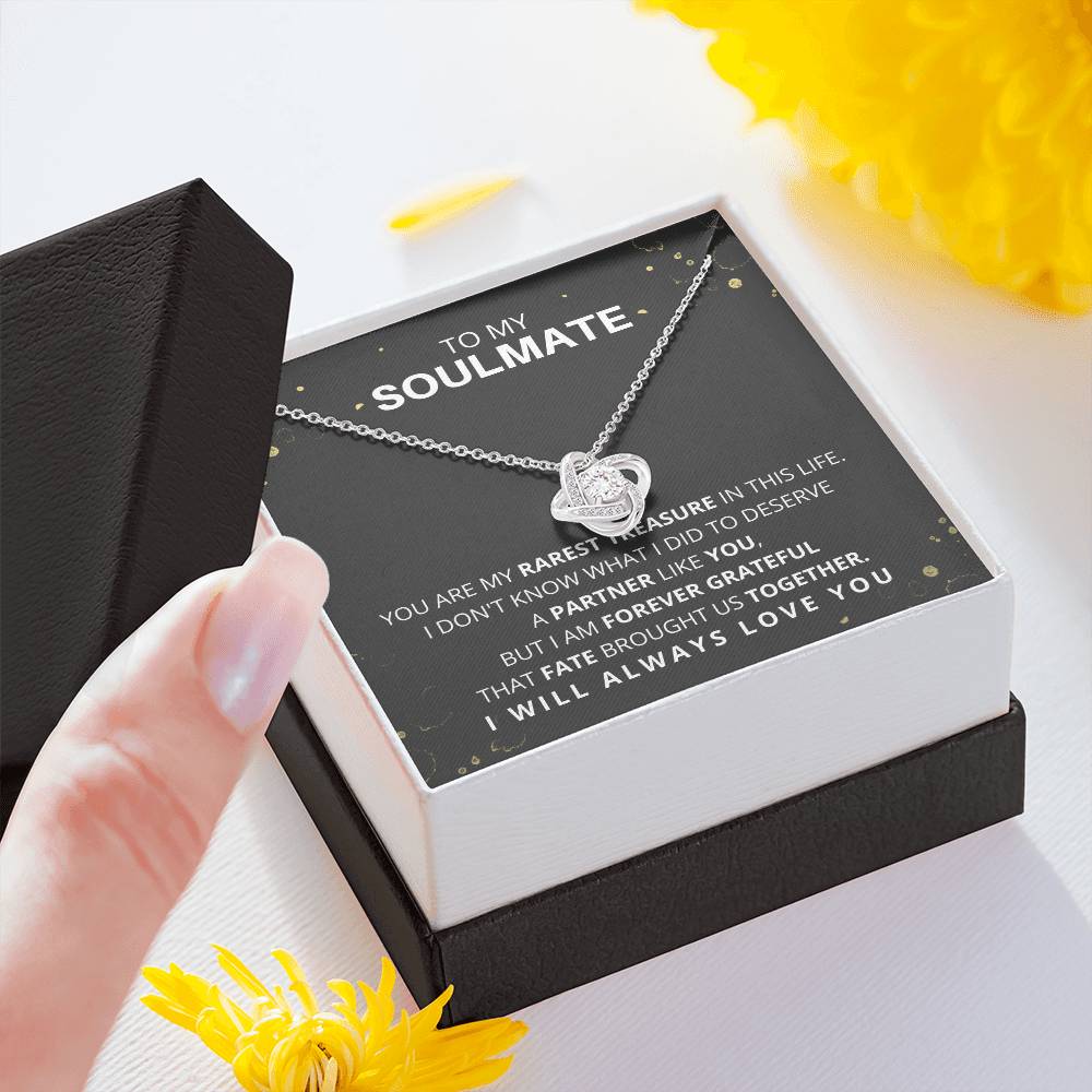 DesignTheShine To My Soulmate Necklace for Women, Christmas Gifts for Women, For My Wife Gifts, Gift for Your Wife for Birthday, Holiday, Anniversary Necklaces - W2