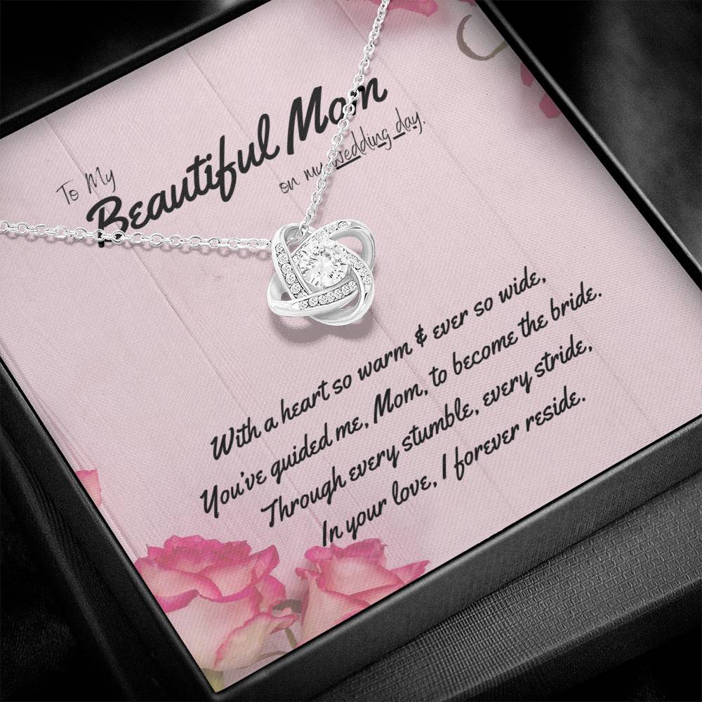 DesignTheShine Mother of the Bride Gift, Step Mother of the Bride Gifts from Bride or Groom, Gift for Mom on Wedding Day, Mother of the Groom Necklaces - USMB5