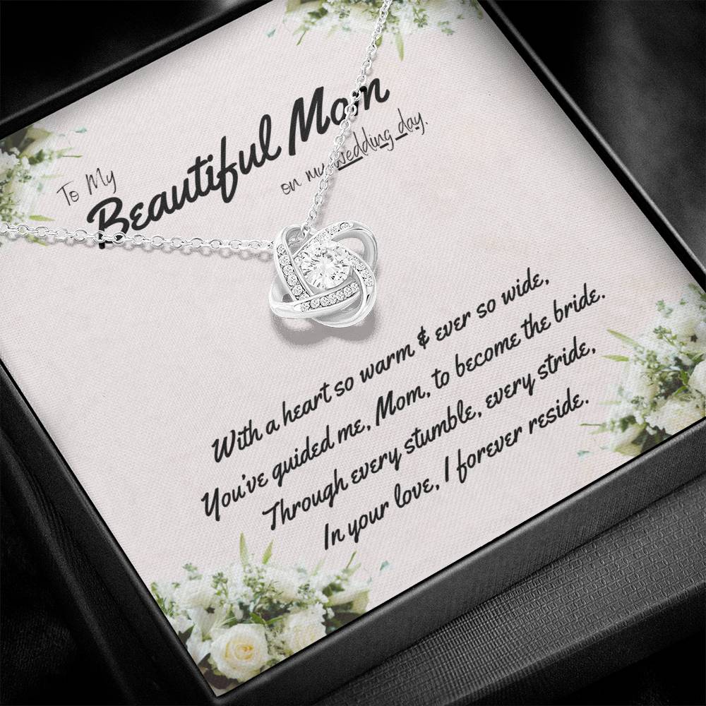 DesignTheShine Mother of the Bride Gift, Step Mother of the Bride Gifts from Bride or Groom, Gift for Mom on Wedding Day, Mother of the Groom Necklaces - USMB4