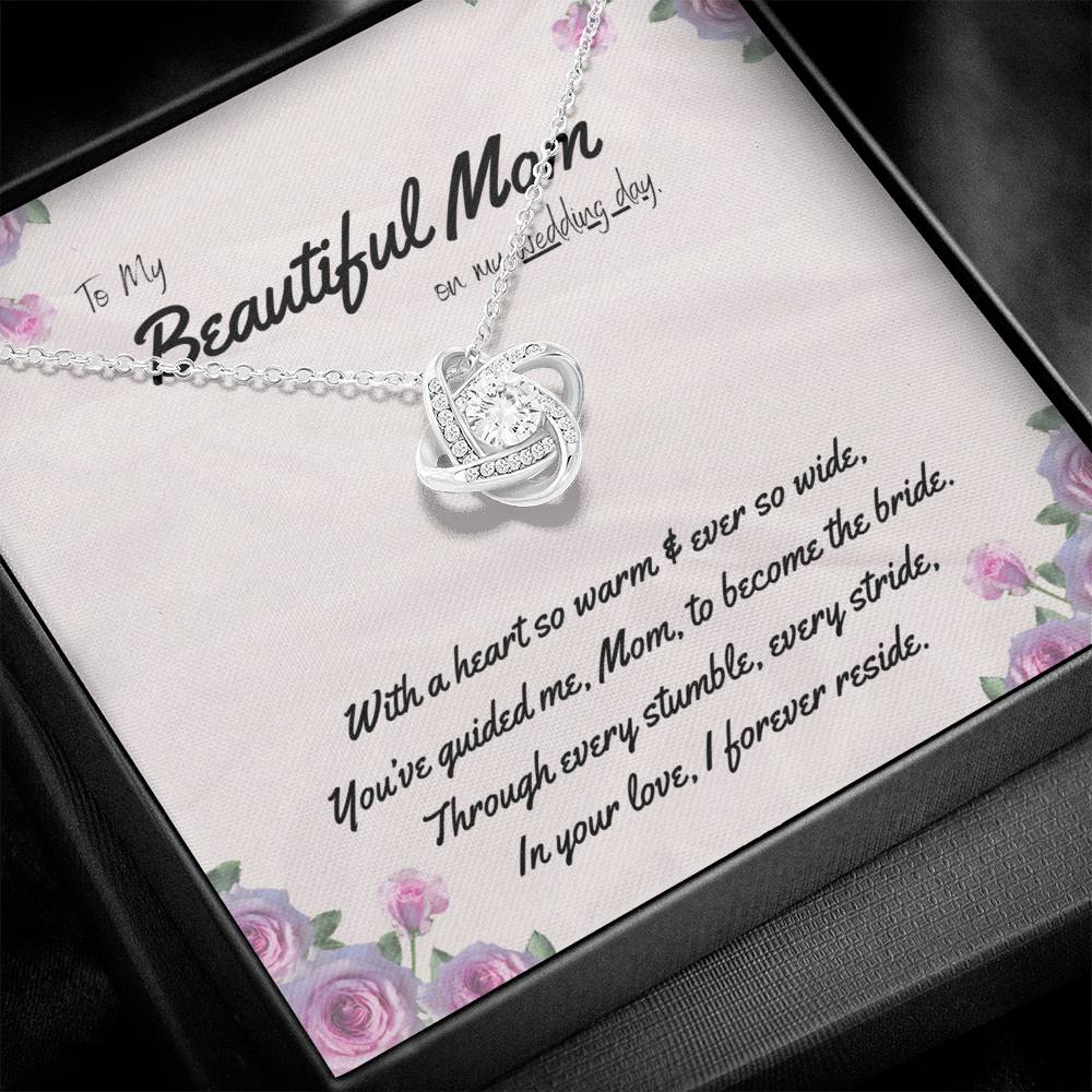 DesignTheShine Mother of the Bride Gift, Step Mother of the Bride Gifts from Bride or Groom, Gift for Mom on Wedding Day, Mother of the Groom Necklaces - USMB1