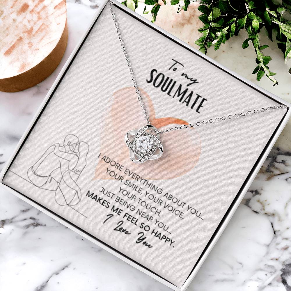 DesignTheShine To My Soulmate Necklace for Women, Christmas Gifts for Women, For My Wife Gifts, Gift for Your Wife for Birthday, Holiday, Anniversary Necklaces - W4