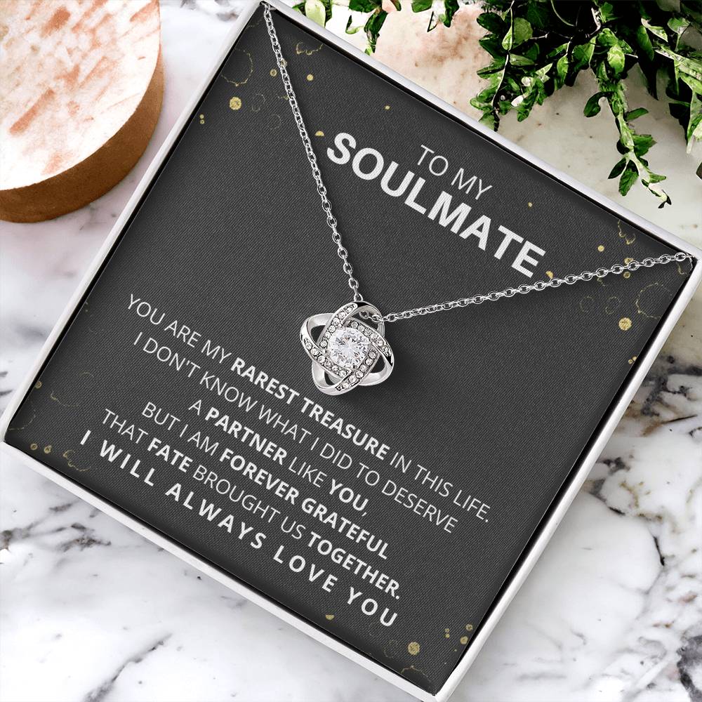 DesignTheShine To My Soulmate Necklace for Women, Christmas Gifts for Women, For My Wife Gifts, Gift for Your Wife for Birthday, Holiday, Anniversary Necklaces - W2