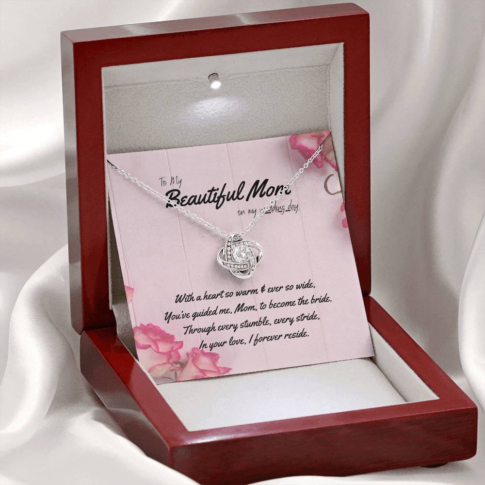 DesignTheShine Mother of the Bride Gift, Step Mother of the Bride Gifts from Bride or Groom, Gift for Mom on Wedding Day, Mother of the Groom Necklaces - USMB5