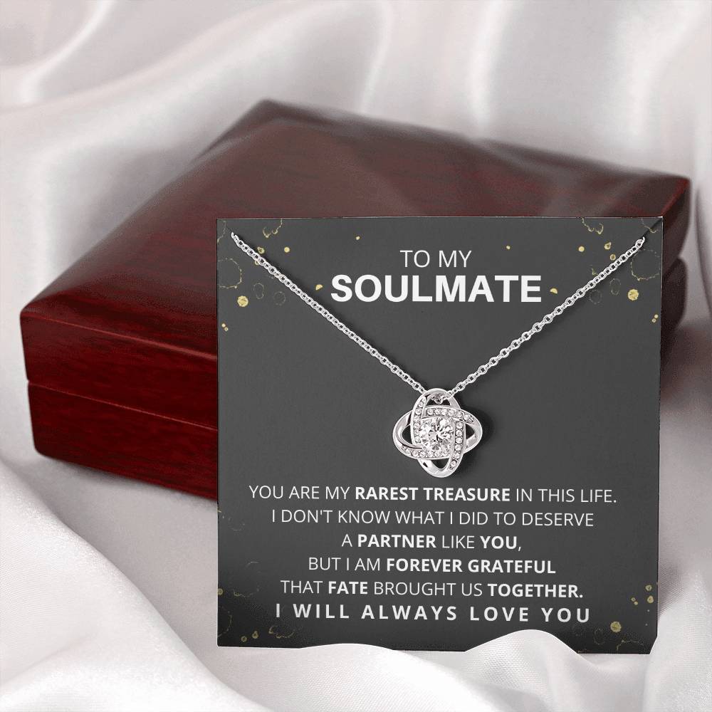 DesignTheShine To My Soulmate Necklace for Women, Christmas Gifts for Women, For My Wife Gifts, Gift for Your Wife for Birthday, Holiday, Anniversary Necklaces - W2