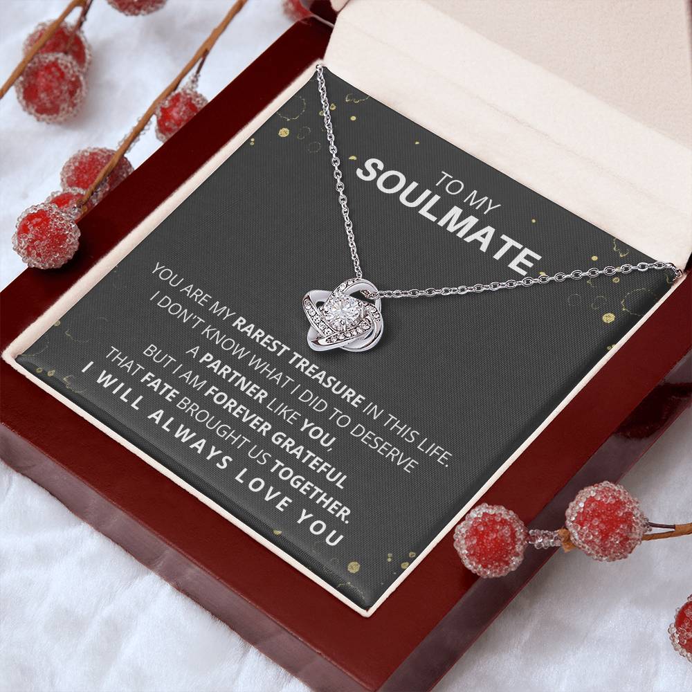 DesignTheShine To My Soulmate Necklace for Women, Christmas Gifts for Women, For My Wife Gifts, Gift for Your Wife for Birthday, Holiday, Anniversary Necklaces - W2