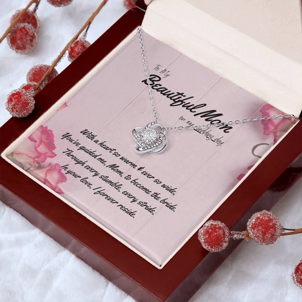 DesignTheShine Mother of the Bride Gift, Step Mother of the Bride Gifts from Bride or Groom, Gift for Mom on Wedding Day, Mother of the Groom Necklaces - USMB5