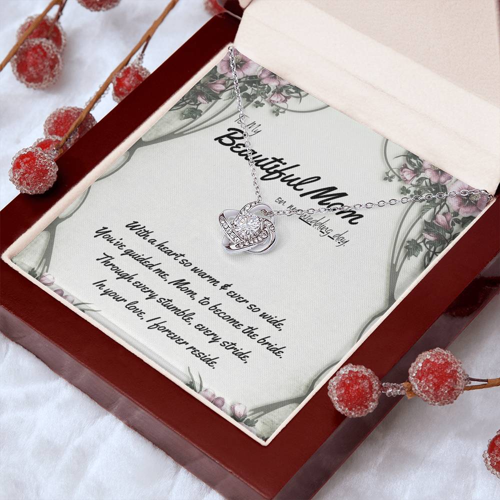 DesignTheShine Mother of the Bride Gift, Step Mother of the Bride Gifts from Bride or Groom, Gift for Mom on Wedding Day, Mother of the Groom Necklaces - USMB3