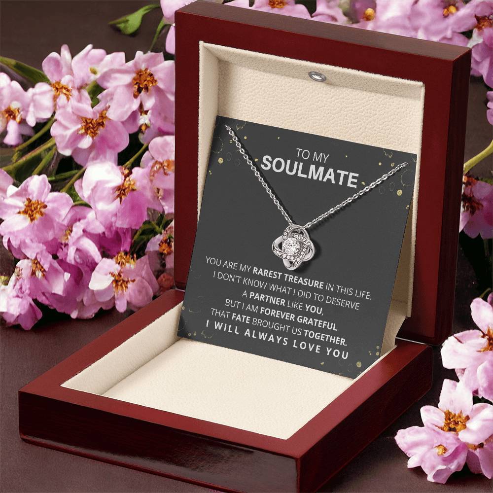 DesignTheShine To My Soulmate Necklace for Women, Christmas Gifts for Women, For My Wife Gifts, Gift for Your Wife for Birthday, Holiday, Anniversary Necklaces - W2