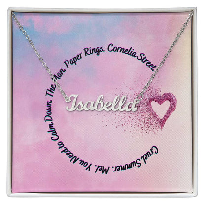 TS Lover (3) Custom Name Necklace (With MC) - Amazon Template 88