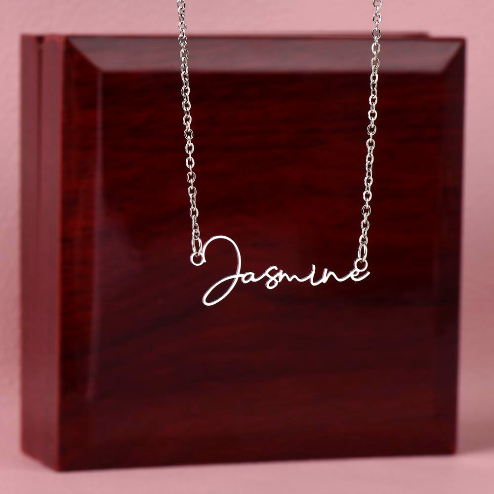 Signature Name Necklace (With MC) - Amazon Template 88