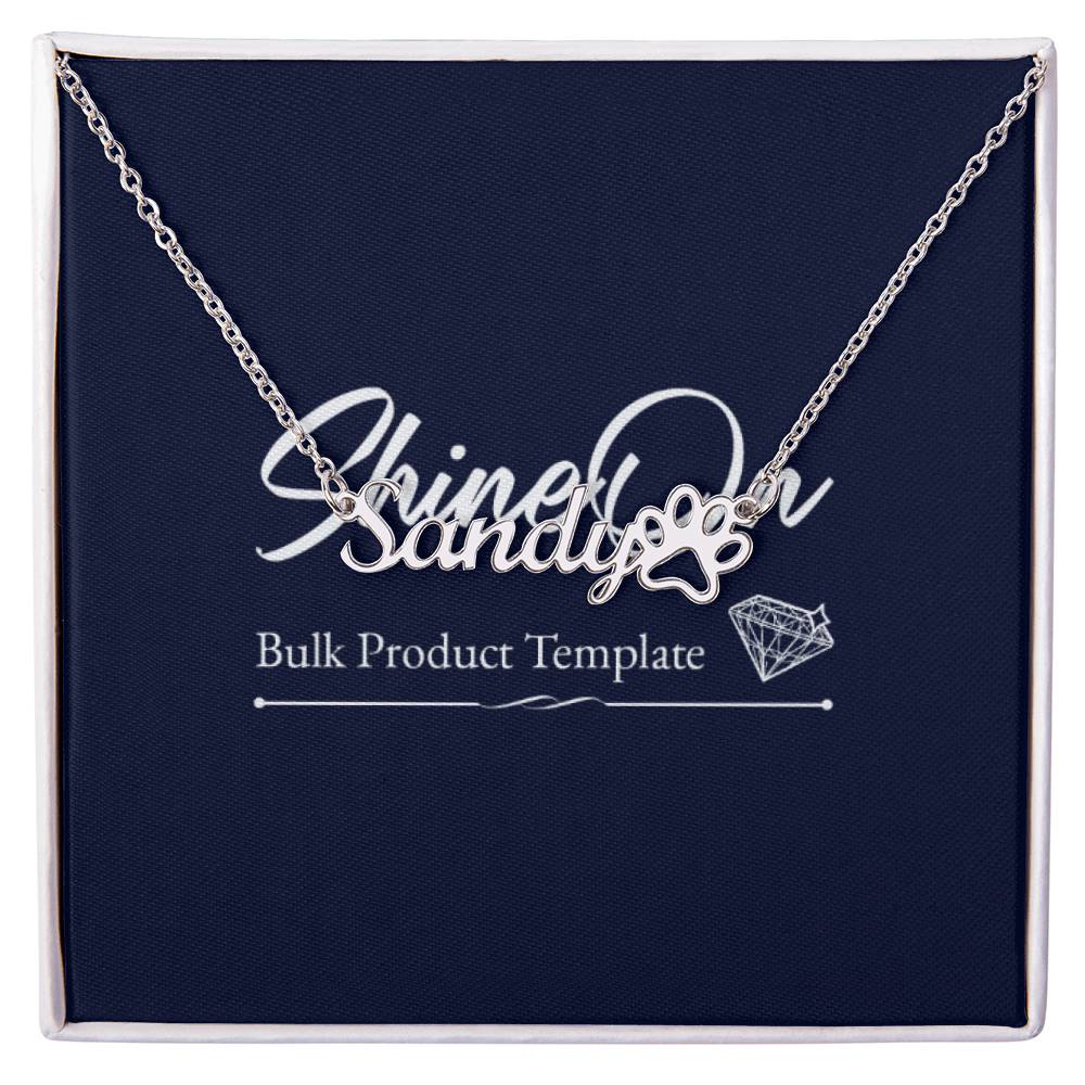 Paw Print Necklace - Amazon Template 88